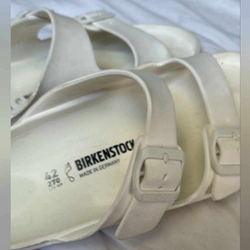 Birkenstock White Arizona EVA Sandals